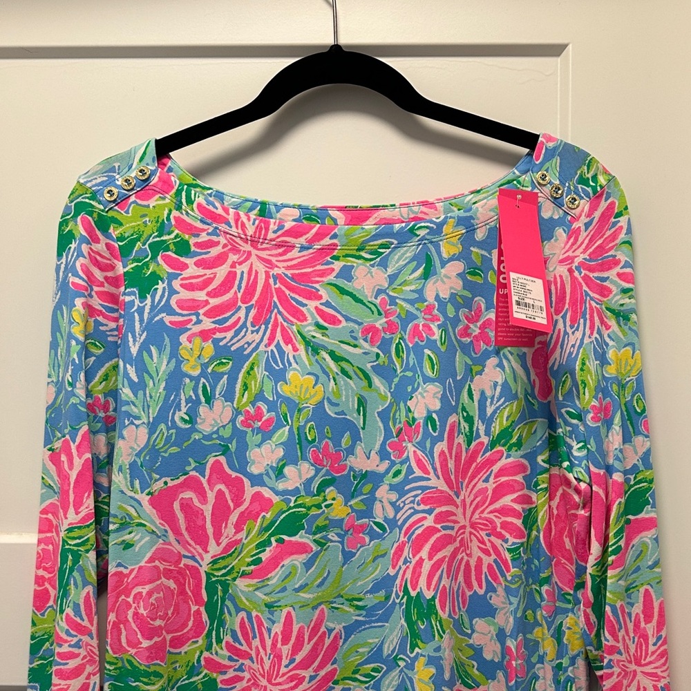 NWT Lilly Pulitzer Bright Floral Boatneck Dress